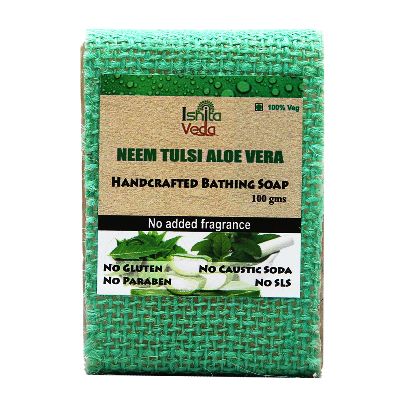 Neem Tulsi Aloe Vera Handmade Soap – Daily Skin Detox & Natural Healing